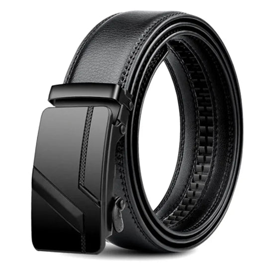 Men's belt with automatic buckle