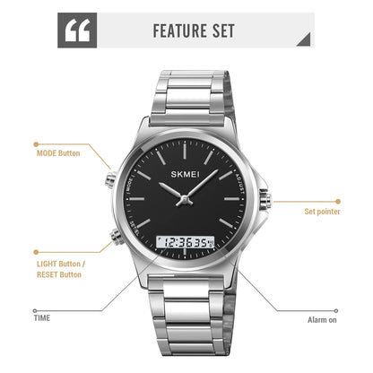 Men's analog and digital watch